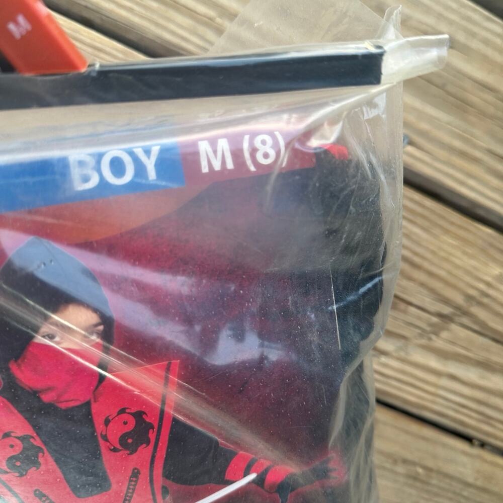 Boys new Halloween ninja costume size medium 8 - Picture 2 of 3